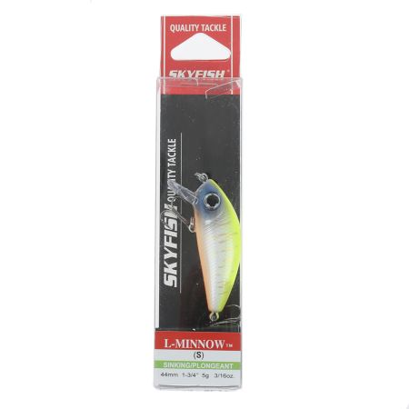 Воблер SKYFISH "L-MINNOW" SINKING 44 мм, 5 гр, 0-0.5 м, цвет: #C11